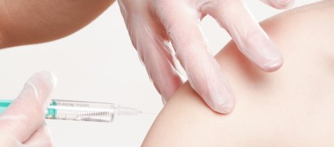Someone receives a vaccine